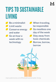 ways for sustainable living