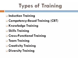 types of training