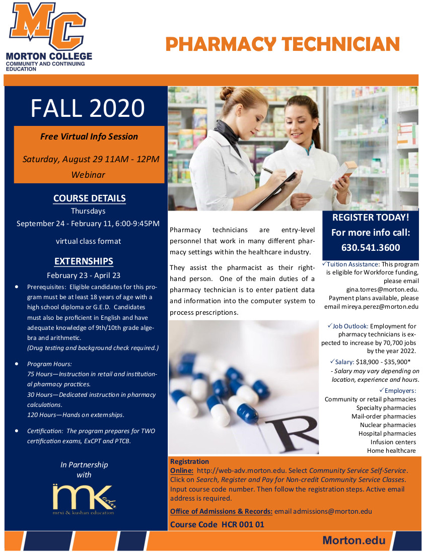 pharmacy technician course